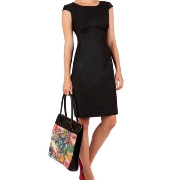 Ted baker London Black Sheath Dress Size 1 - Picture 13 of 13